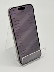 iPhone 15 Pro 128gb Xfinity Locked 100% Battery Natural Titanium C-Grade