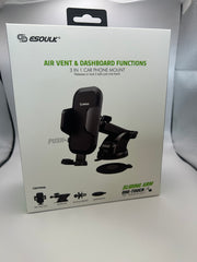 Esoulk Dashboard Phone Mount with Adhesive Pad – Black