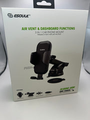 Esoulk Dashboard Phone Mount with Adhesive Pad – Black