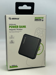 Esoulk 5,000mAh 5W Magnetic Wireless Power Bank – Black