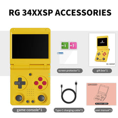 Anbernic RG34XXSP HD-Connect To TV 64 Handheld Game Console