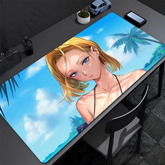 Dragon Ball Android 18 Mouse Pad