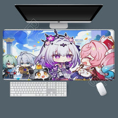 Honkai Star Rail Cyrene Castorice Lock Edge Mousepad Chrysos Heir Desk Mat