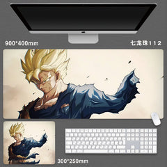 Dragon Ball Z Goku Super Saiyan Mouse Pad Gaming Desk Mat