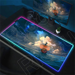 RGB Mouse Pad O-One-Piece LED Luminescence Mat