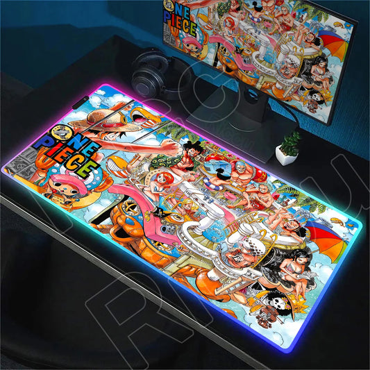 RGB Mouse Pad O-One-Piece LED Luminescence Mat