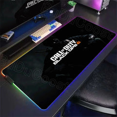 Call of D-Duty Black Ops 6 Black Ops 7 RGB LED Light Non-Slip E-sports Desk Mat
