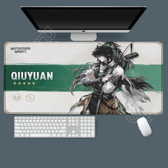Anime Desk Mat Wuthering Waves Luno Qiuyuan Mousepad