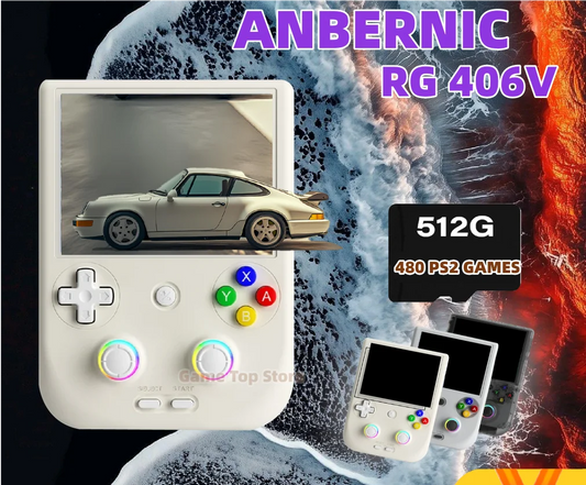 ANBERNIC RG406V Retro Video Games 4" IPS Multi-touch Screen Android 13 PSP PS2