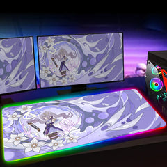 RGB Genshin Impact Game Pad Desk Mat LED