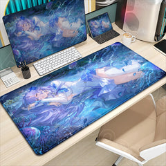 Anime Desk Mat Wuthering Waves Luno Qiuyuan Mousepad