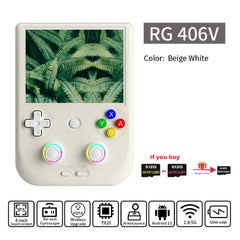 ANBERNIC RG406V Retro Video Games 4" IPS Multi-touch Screen Android 13 PSP PS2