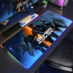 Call of D-Duty Black Ops 6 Black Ops 7 RGB LED Light Non-Slip E-sports Desk Mat