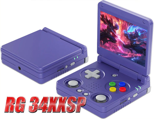 Anbernic RG34XXSP HD-Connect To TV 64 Handheld Game Console
