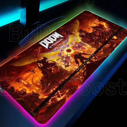 DOOM Eternal Mouse Pad RGB E-Sports Desk Mat