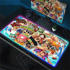 RGB Mouse Pad O-One-Piece LED Luminescence Mat