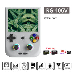 ANBERNIC RG406V Retro Video Games 4" IPS Multi-touch Screen Android 13 PSP PS2