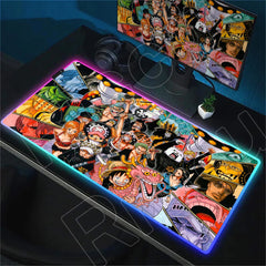 RGB Mouse Pad O-One-Piece LED Luminescence Mat