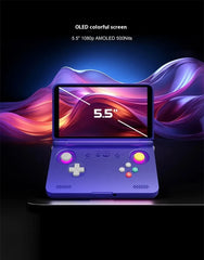Retroid Pocket Flip 2 Retro Handheld Video Game Console 5.5''AMOLED Touch Screen PSP PS2 Android13