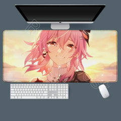 Honkai Star Rail Cyrene Castorice Lock Edge Mousepad Chrysos Heir Desk Mat
