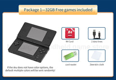 Nintend DS Lite With Game card and 32GB/64GB/128GB memory card/Mini ultra