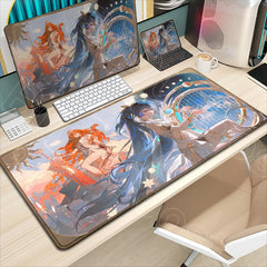 Anime Desk Mat Wuthering Waves Luno Qiuyuan Mousepad