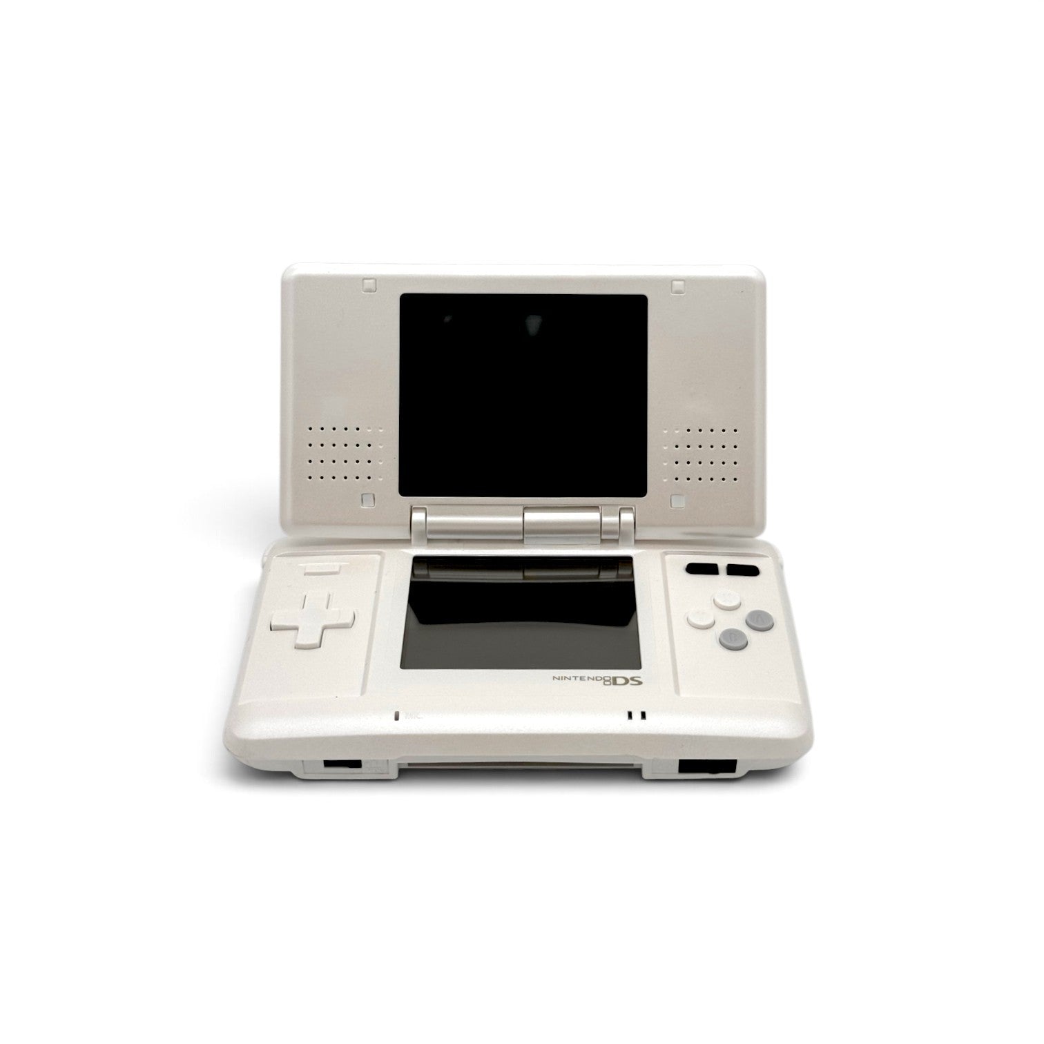 Mobile2fix limited edition off-white Nintendo DS Lite handheld console with dual screens and classic clamshell design