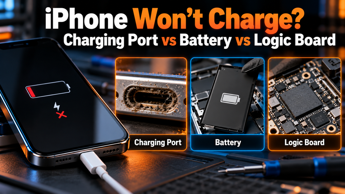 iPhone Won't Charge? Charging Port vs Battery vs Logic Board