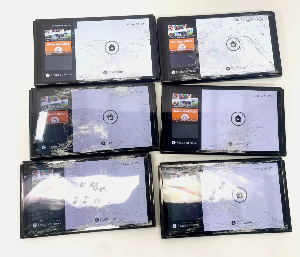 Nintendo Switch OLED Crack Glass Only Solution Repair