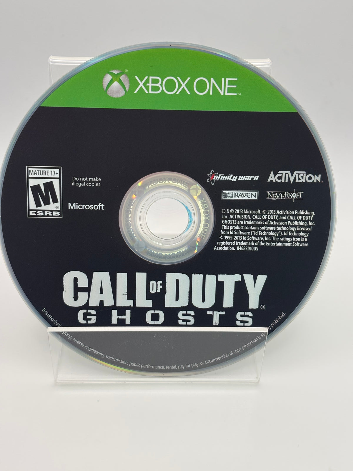 Call of Duty Ghost Disc Only B-Grade Disc Quality