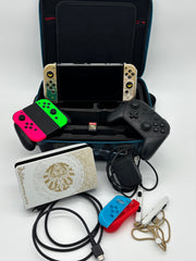 Nintendo Switch OLED Zelda Edition Super Bundle With Tears of the Kingdom included A-Grade quality Pre Owned