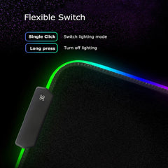 RGB Genshin Impact Game Pad Desk Mat LED