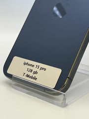 iPhone 15 Pro 128gb Blue Titanium T-Mobile (a lot of wear)
