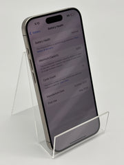 iPhone 15 Pro 128gb Xfinity Locked 100% Battery Natural Titanium C-Grade