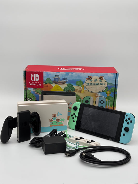 Nintendo Switch Console | Complete In Box (CIB) Animal Crossings Edition | Pre-Owned Excellent Condition