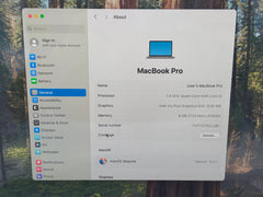 Apple MacBook Pro 13" (2019) | 1.4GHz Quad-Core i5 | 8GB RAM | 128GB SSD | Space Gray