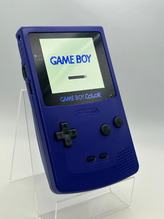 Game Boy Color Purple Fitted with Q5 IPS + Li iON Batteries Type-C Charger