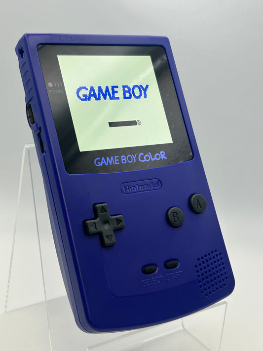Game Boy Color Purple Fitted with Q5 IPS + Li iON Batteries Type-C Charger
