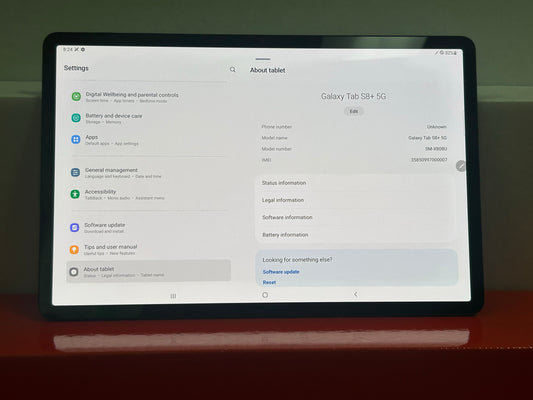Samsung Galaxy Tab S8+ Plus SM-X800 WiFi Graphite 128GB 12.4"