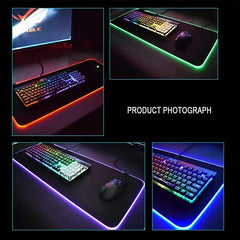 RGB Mouse Pad O-One-Piece LED Luminescence Mat