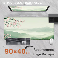 Pink plum blossom Gaming landscape  Mouse Pad