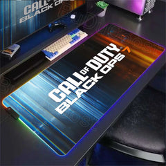 Call of D-Duty Black Ops 6 Black Ops 7  RGB LED Light Non-Slip E-sports Desk Mat