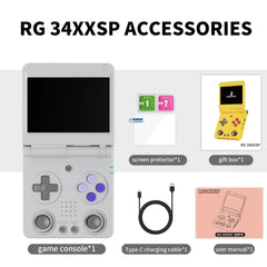 Anbernic RG34XXSP HD-Connect To TV 64 Handheld Game Console
