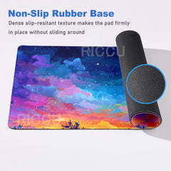 Japan Colorful night sky Mouse pad Desk Mat
