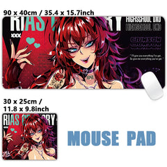 Sexy Anime Girls Succubus Albedo Ahegao Mousepad Desk Mat
