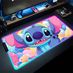 RGB Stitch Luminous Mouse Pad PC Kawaii Anime