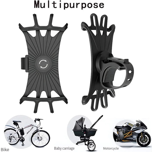Multifunctional Rotating Silicone Bike Phone Clip