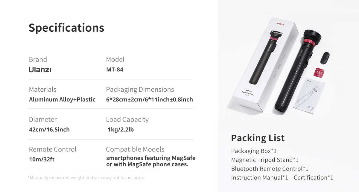 Bluetooth Selfie Stick Tripod Stand