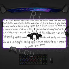 Iron Man RGB Mouse Pad Gaming LED Desk Mat