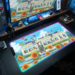 RGB Digimon Mouse Pad LED Desk Mat